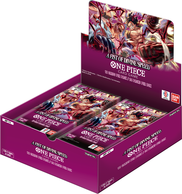 One Piece Card Game OP-11 A Fist of Divine Speed Booster Box - CollGamers