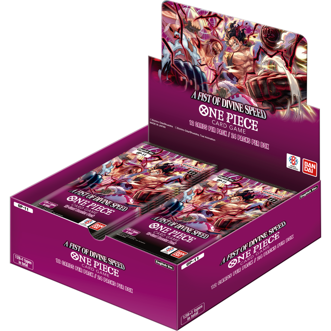 One Piece Card Game OP-11 A Fist of Divine Speed Booster Box - CollGamers