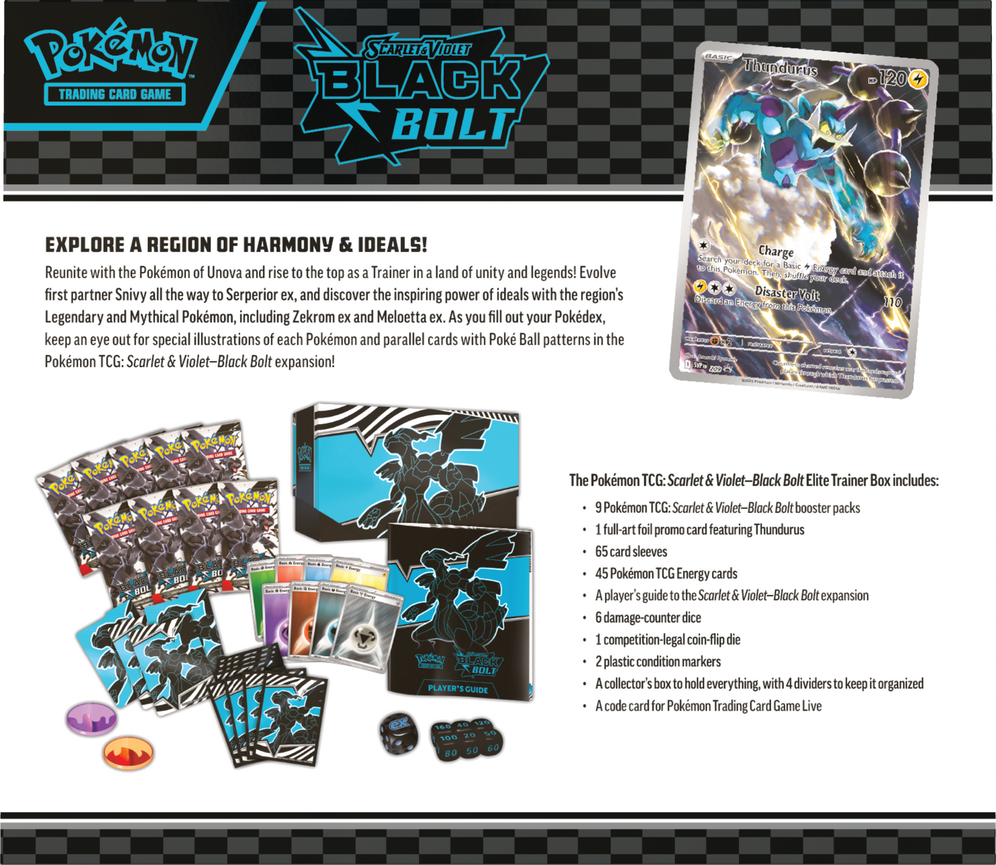 Pokémon Scarlet & Violet - Black Bolt - Elite Trainer Box - Pokémon TCG