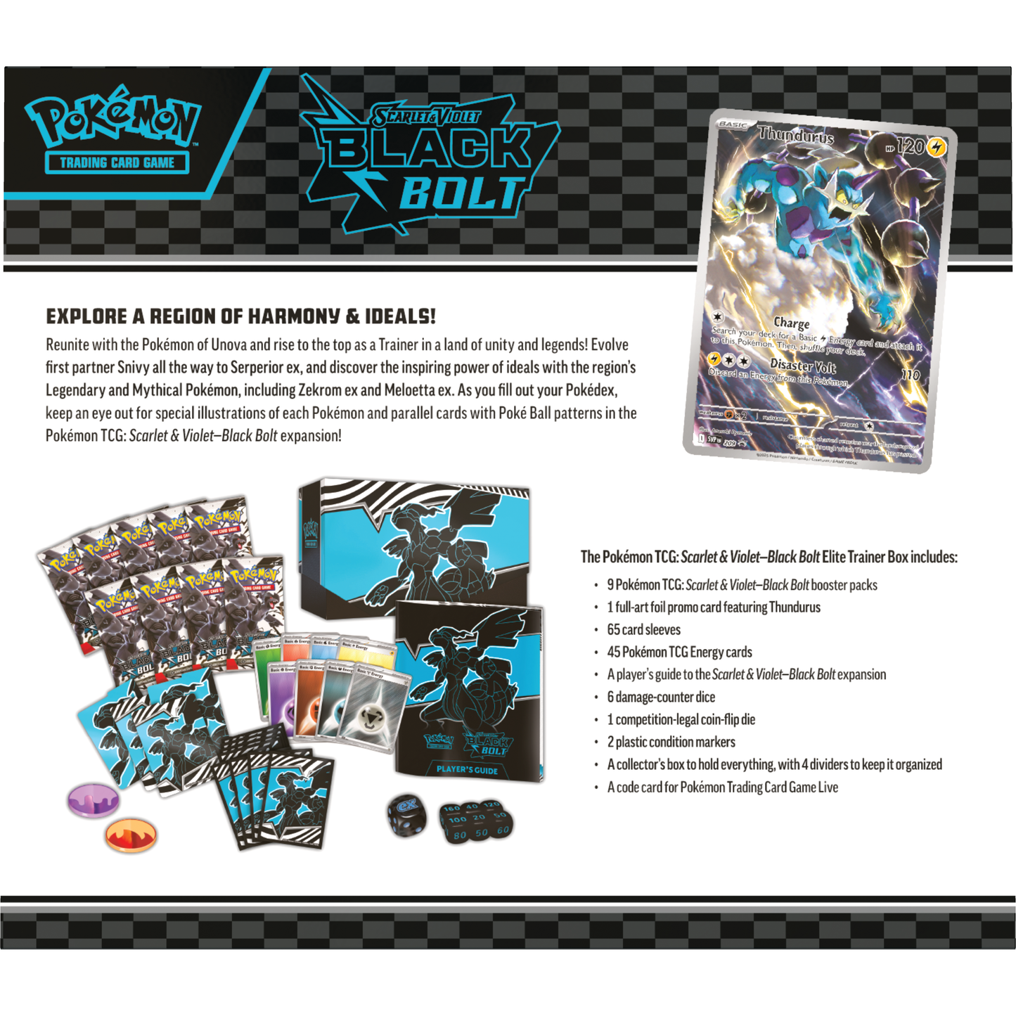 Pokémon Scarlet & Violet - Black Bolt - Elite Trainer Box - Pokémon TCG