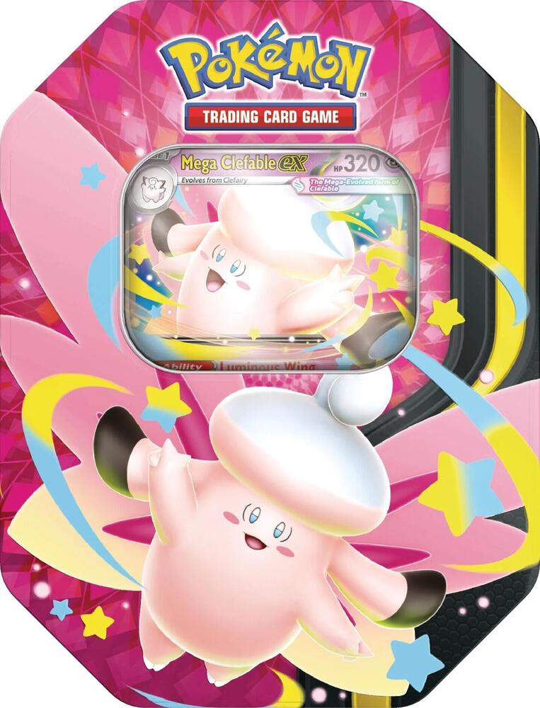 Pokémon Mega Moonlit Tin - Mega Clefable Ex - Pokémon TCG