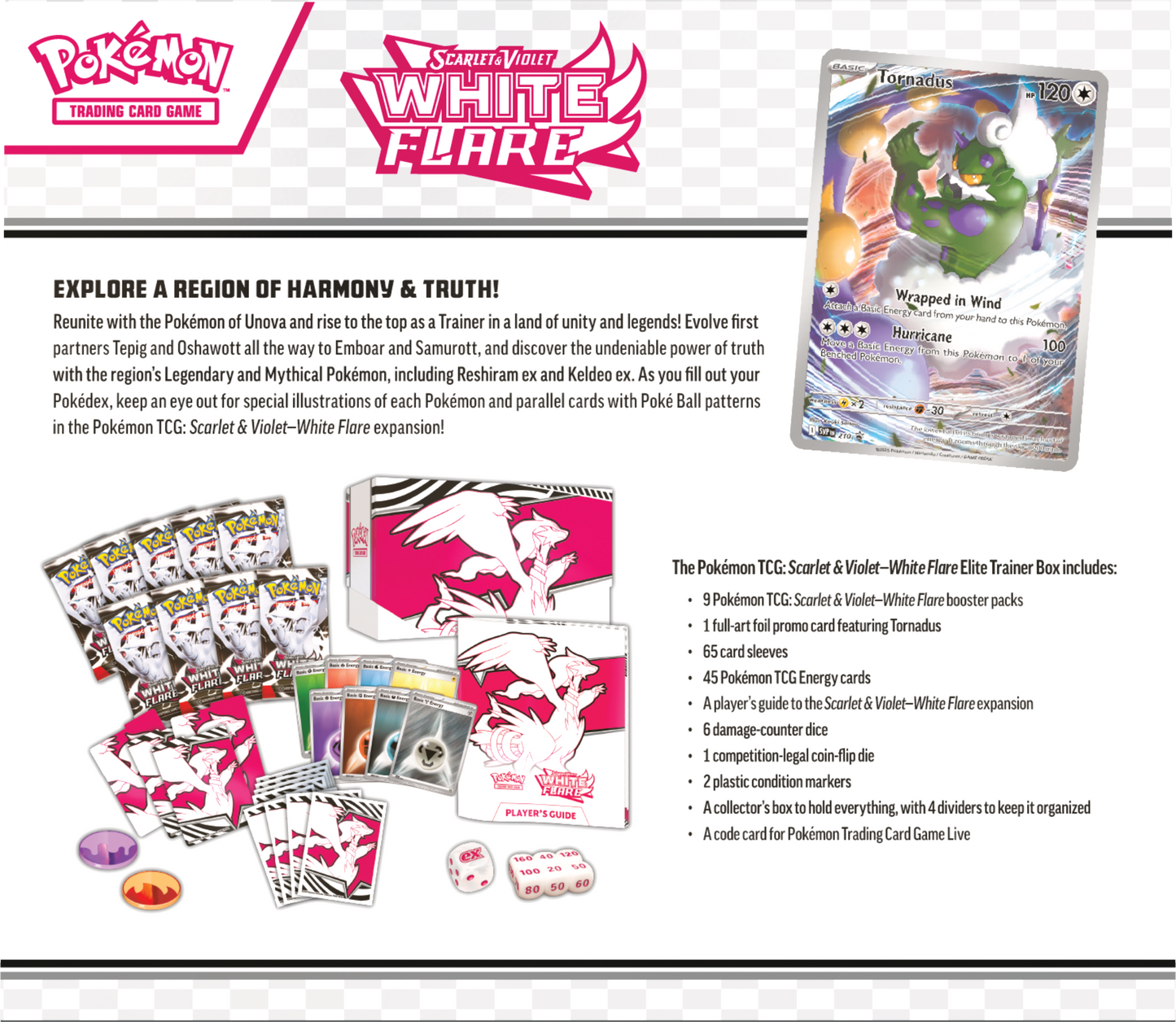 Pokémon Scarlet & Violet - White Flare - Elite Trainer Box - Pokémon TCG (back)