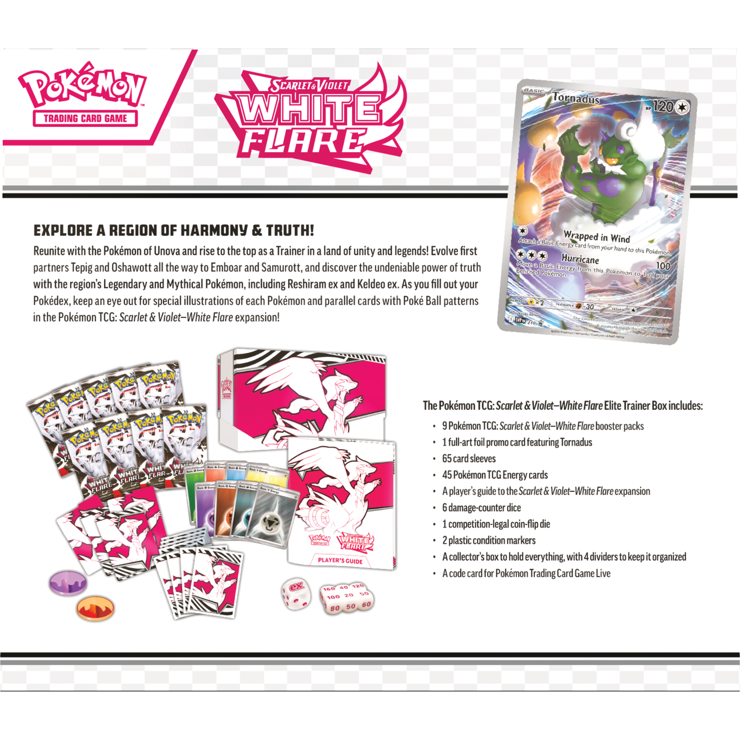 Pokémon Scarlet & Violet - White Flare - Elite Trainer Box - Pokémon TCG (back)