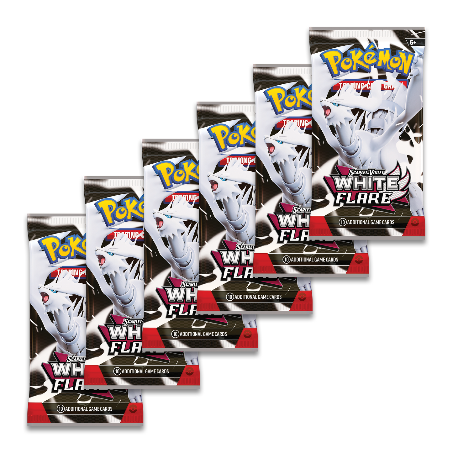 Pokémon Scarlet & Violet - White Flare - 6 Booster Packs - Pokémon TCG - CollGamers