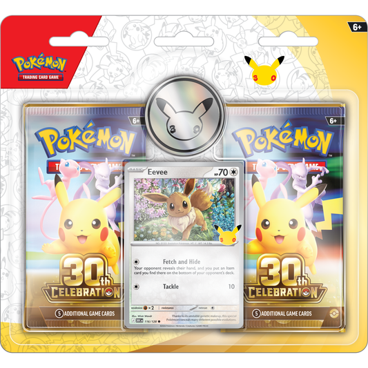 Pokémon 30th Celebration - 2-Pack Blister - Eevee - Pokémon TCG - CollGamers