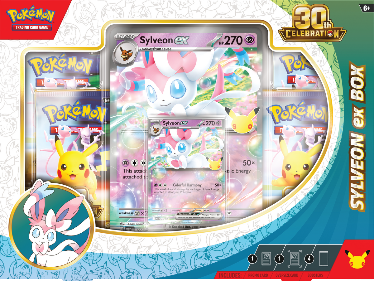 Pokémon 30th Celebration - Ex Box - Sylveon - Pokémon TCG - CollGamers
