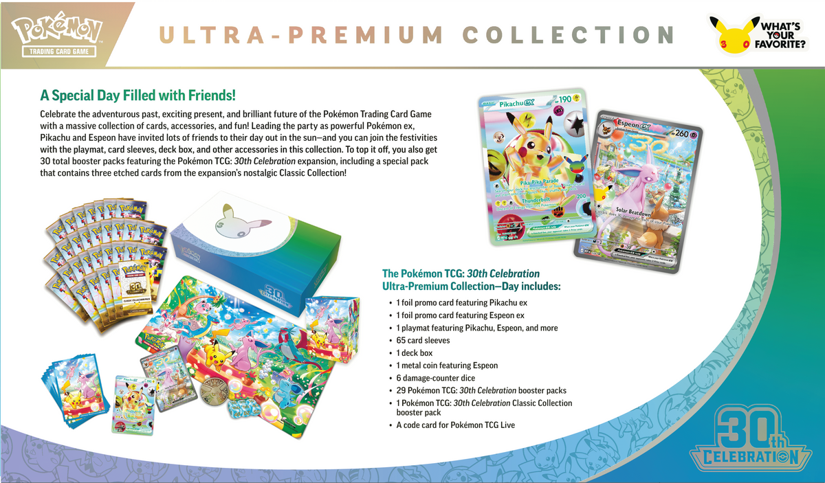 Pokémon 30th Celebration - Ultra Premium Collection - Sylveon - Pokémon TCG - Back - CollGamers