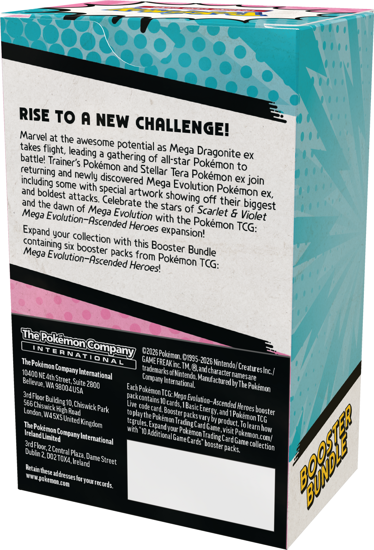 Pokémon Mega Evolution - Ascended Heroes - Booster Bundle (back) - Pokémon TCG