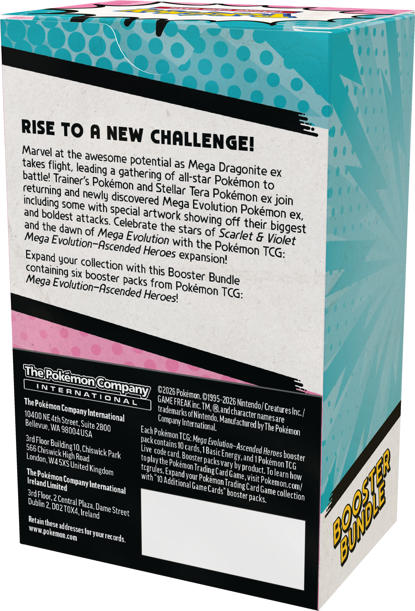 Pokémon Mega Evolution - Ascended Heroes - Booster Bundle (back) - Pokémon TCG