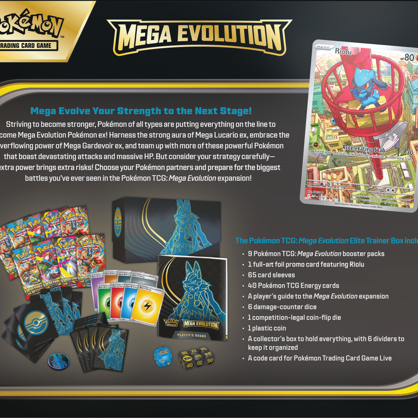 Pokemon_Mega_Evolution_-_Base_Set_-_Mega_Lucario_Elite_Trainer_Box_-_Pokemon_TCG_Back - CollGamers