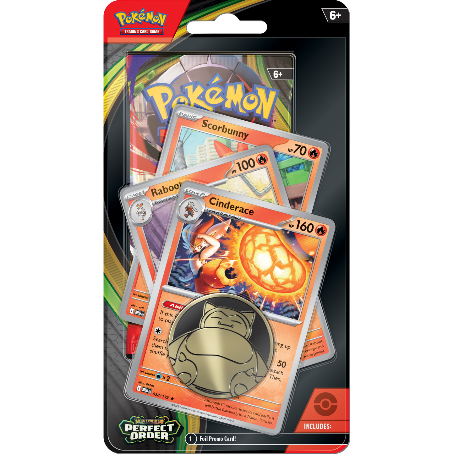 Pokémon Mega Evolution - Perfect Order - Cinderace Premium Checklane - Pokémon TCG - CollGamers